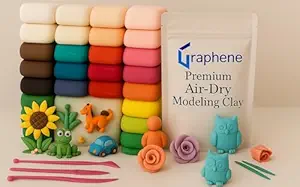 24 Pcs Air Dry Modelling Clay Set with 3 Sculpting Tools