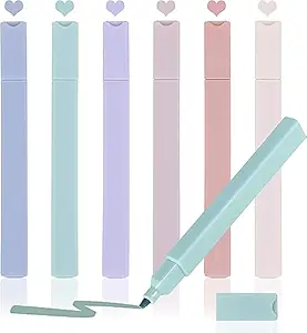 6 Pcs Aesthetic Cute Highlighters Bible Highlighters