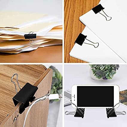 Binder Clips 25mm Black Set of 3 Dozen - Image 4