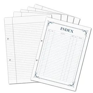 Ruled Sheets A4 Size Bundle Both Side Ruled With Pre Punched Holes