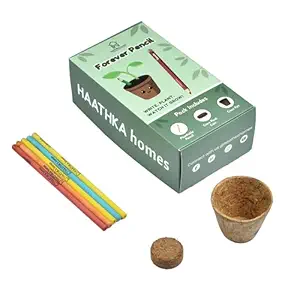 Haathka Homes Forever Pencil - Plantable pencil with Seed - Eco-Friendly Return Gifts for Birthday