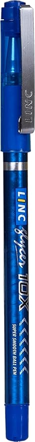 Linc Glycer 0.6mm 10X Ball Pen | Blue Ink | Pack of 10 Pens - Image 3