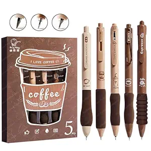 FunBlast Gel Pens for Writing, 5 Pcs Gel Pen