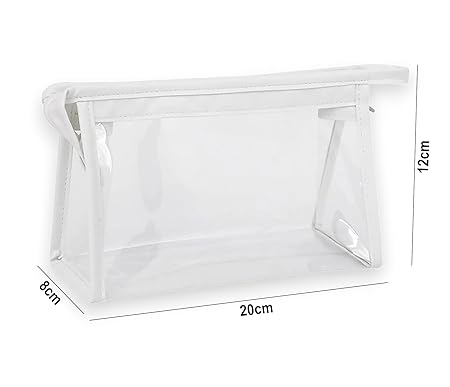 Stationary Transparent Pouch with Zipper Closing for Girls & Boys - Image 5