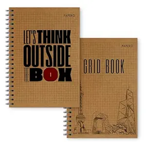 Professional A5 Square Grid Notebook | 5MM Square Graph Design
