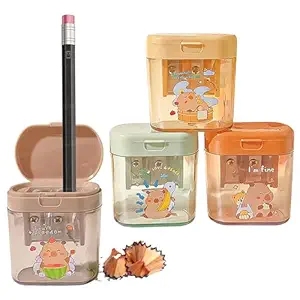 FunBlast Cute Pencil Sharpener for Kids – Set of 4 Pcs Sharpener for Kid with Two-Holes