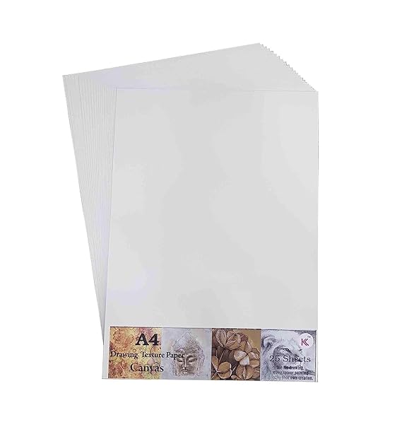 A4 Canvas Drawing Texture Papers - Set of 25 Sheets - Image 4