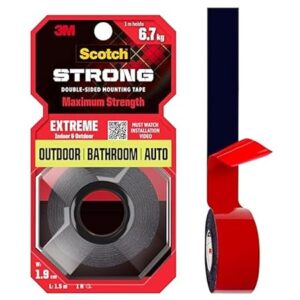 Extreme Double Sided Tape by 3M, 1M Holds 6.7Kg