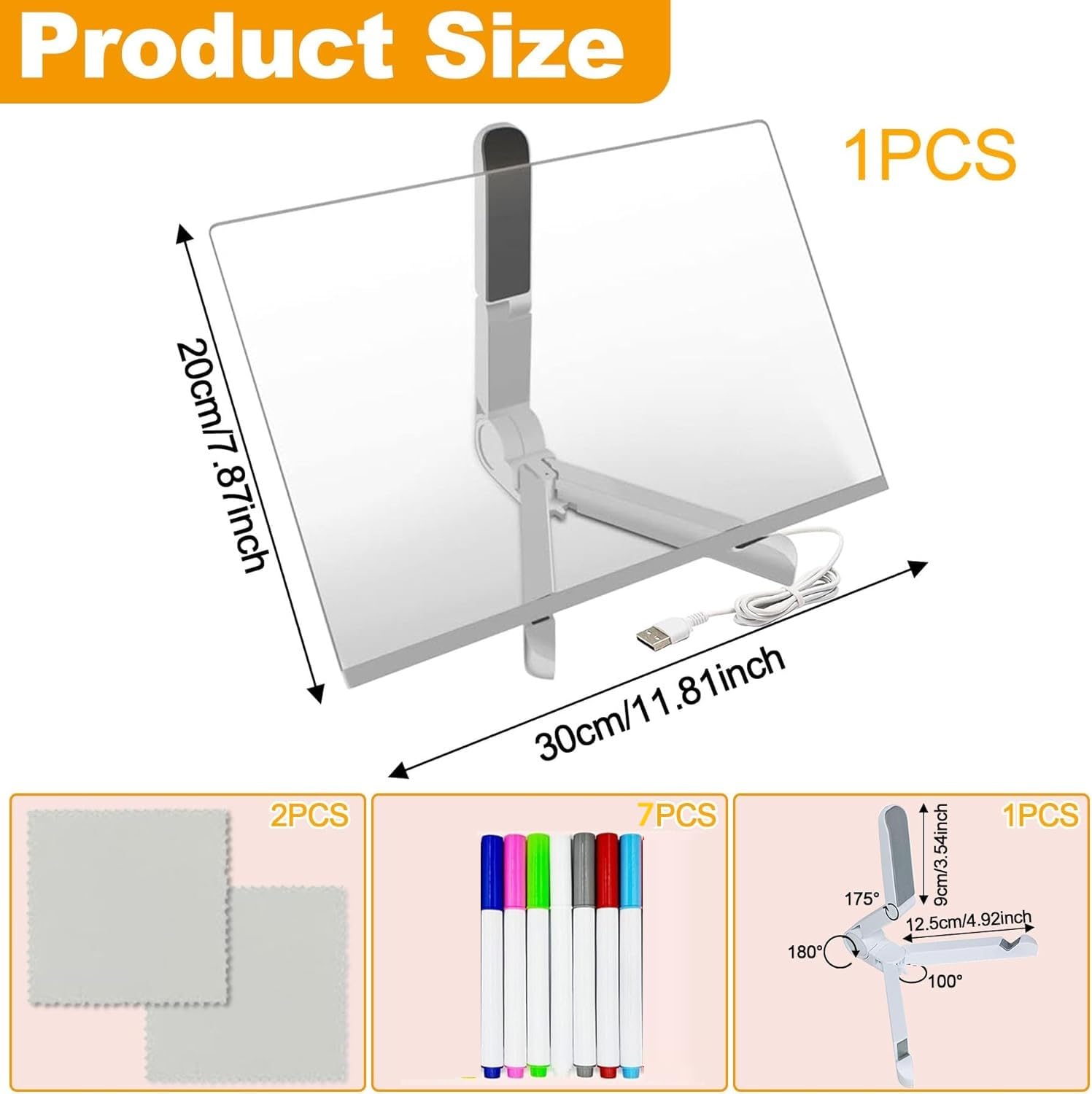 LED Light Board 30 x 20cm, Reusable Acrylic Board - Image 3