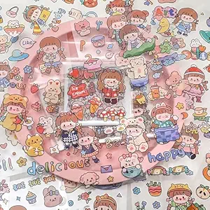 FunBlast Cute Kawaii Stickers -100 Sheets Cute Washi Stickers