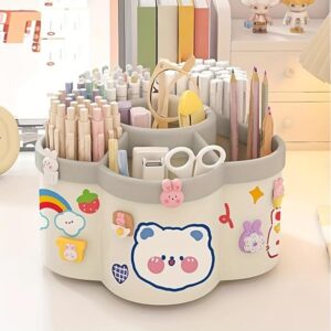 360 Degree Rotating Pen Holder Desk School Study Stationery Gift