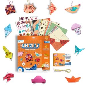 3D Origami Paper, with Booklet and Stickers