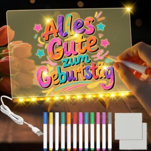 LED Light Board 30 x 20cm, Reusable Acrylic Board