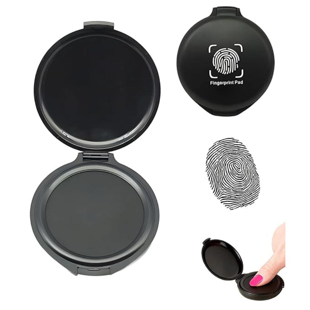 Black Stamp Pad, Black Thumbprint Ink Pad